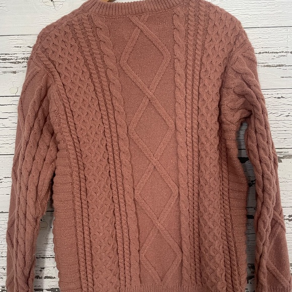 Aelfric Eden Cozy Blush Cable Knit Sweater - Picture 3 of 3